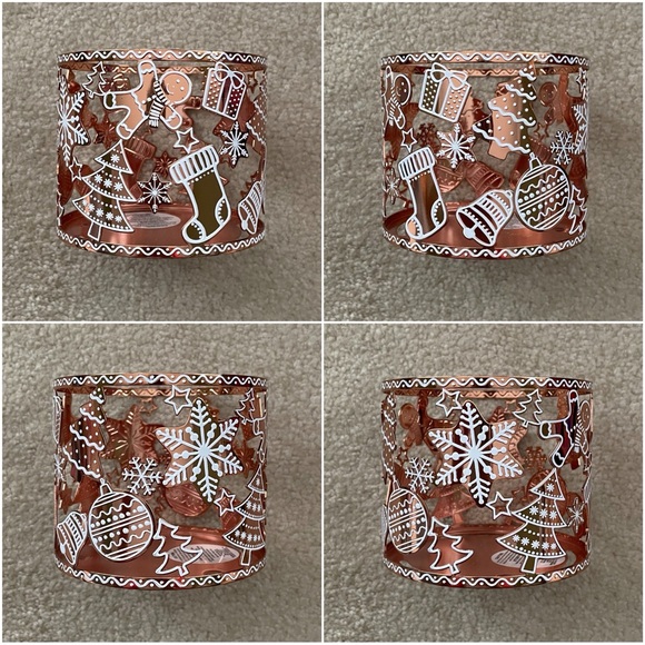 Bath & Body Works Gingerbread Ornaments 3-Wick Candle Holder - Picture 15 of 16